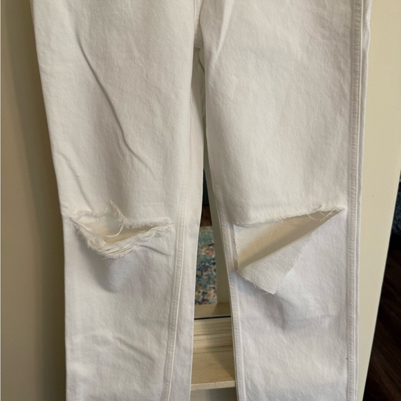 NWT Redone 90s High Rise Loose White Jeans - Picture 7 of 9